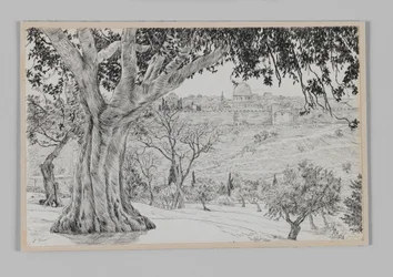 Half way up the Mount of Olives, illustration from The Life of Our Lord Jesus Christ