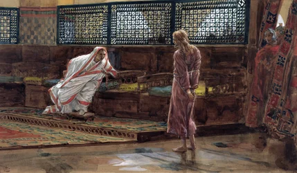Jesus for the First Time before Pilate, illustration for The Life of Christ