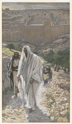 Jesus goes in the Evening to Bethany, illustration from The Life of Our Lord Jesus Christ