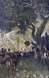 The Childhood of Saint John the Baptist (from The Life of Our Lord Jesus Christ, 1899 by James Tissot)