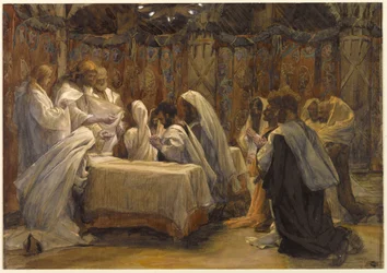 The Communion of the Apostles, illustration for The Life of Christ