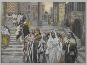 The Disciples Admire the Buildings of the Temple, illustration from The Life of Our Lord Jesus Christ