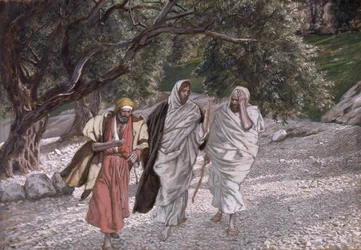 The Disciples on the Road to Emmaus, illustration for The Life of Christ