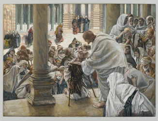 The Healing of the Lame in the Temple, illustration for The Life of Christ, c.1886-94