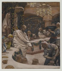 The Marriage at Cana, illustration from The Life of Our Lord Jesus Christ