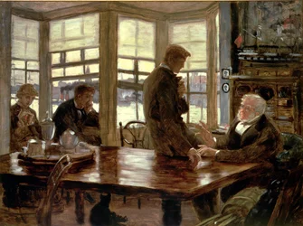 The Prodigal Son in Modern Life: The Departure (preparatory sketch)