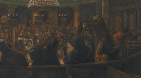The Torn Cloak - Jesus Condemned to Death by the Jews, illustration from The Life of Our Lord Jesus Christ