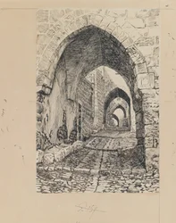 Via Dolorosa, Jerusalem, illustration from The Life of Our Lord Jesus Christ