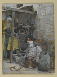 Zacharias and Elizabeth, illustration for The Life of Christ