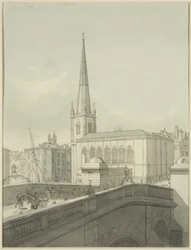 St Nicholas Church and part of Bristol Bridge