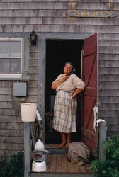 This islander, Mildred Jewett, is an honorary Coast Guard for her work in World War II