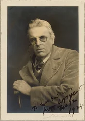 Portrait of the poet William Butler Yeats
