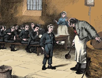 Scene from Oliver Twist by Charles Dickens, 1836