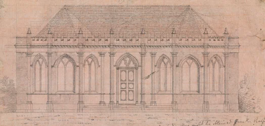 Preparatory Drawing for Design 20, Plate 18 of A Collection of Designs for Rural Retreats