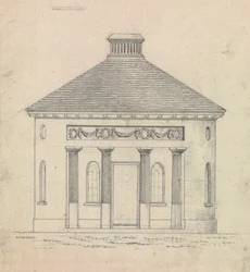 Preparatory Drawing for Design 30, Plate 31 of A Collection of Designs for Rural Retreats