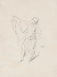 Draped Model, Dancing