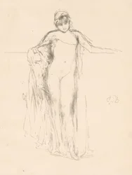 Draped Model, Standing
