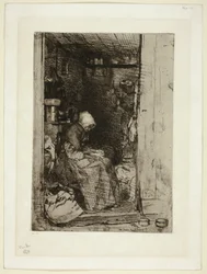 The Old Woman with Rags