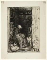 The Old Woman with Rags