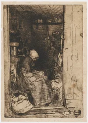 The Old Woman with Rags