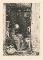 The Old Woman with Rags
