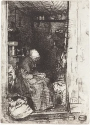 The Old Woman with Rags
