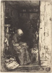 The Old Woman with Rags
