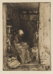 The Old Woman with Rags
