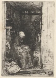 La Vielle aux Loques, from the French Set (Douze Eaux-Fortes)