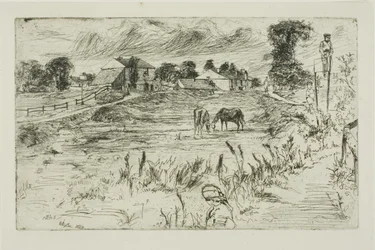Landscape with Horses