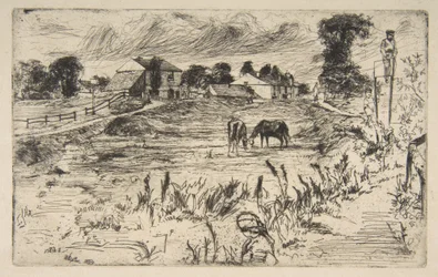 Landscape with the Horse (Landscape with Horses)