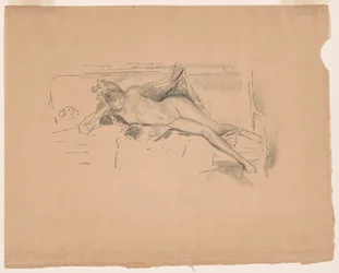 Nude Model, Reclining