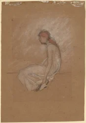 Seated Woman with Red Hair