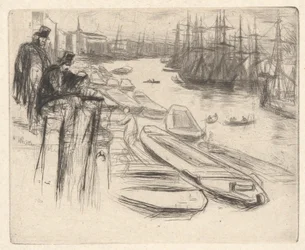 The Little Pool, from the Thames Set (A Series of Sixteen Etchings of Scenes on the Thames and Other Subjects)