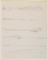 The Rhine, near Worms and Oppenheim