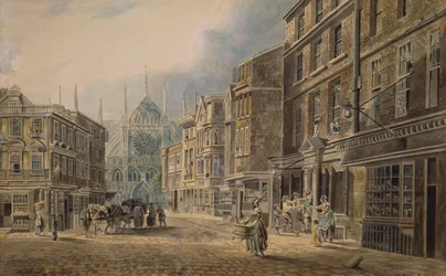 London, Old Tothull St. Leading to Westminster Abbey