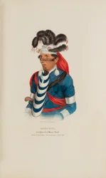 BREWETT; A Celebrated Chief Miami Chief, from The Aboriginal Portfolio