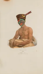 KEE-ME-ONE or Rain; A Chippeway Chief, from The Aboriginal Portfolio