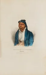 MO-WAN-ZA or The Little Wolf; A Miami Chief, from The Aboriginal Portfolio