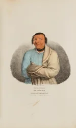 SHE-SHEBA or The Little Duck; A Celebrated Winnebago Chief, from The Aboriginal Portfolio