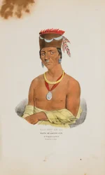 WAA-BIN-DE-BA or the White Headed Eagle; A Chippeway Chief, from The Aboriginal Portfolio