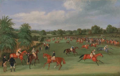 Epsom Races: Preparing to Start
