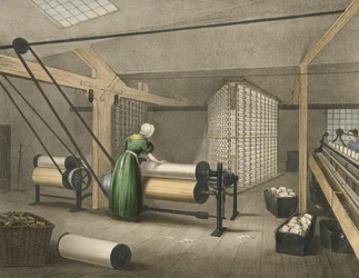 Warping and Winding, Progress of Cotton No. 8