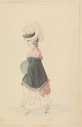 A Woman of Fashion in Walking Dress