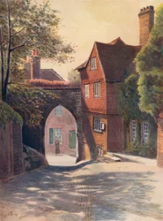 Castle Gateway and Museum, Guildford, 1911