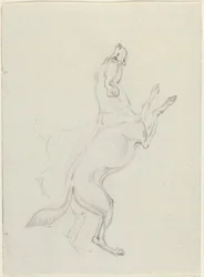 A Hound Jumping