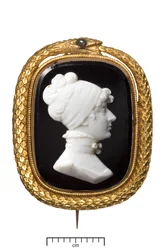 Death of Princess Charlotte Gold Memorial Brooch, c. 1817