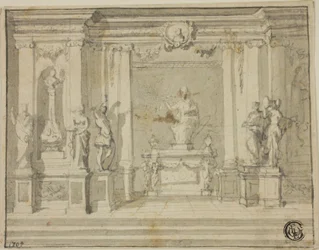 Inner Portico with Statues