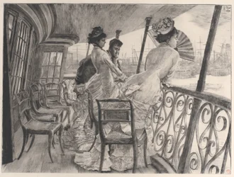 The Gallery of H.M.S. Calcutta Souvenir of a Ball on Shipboard, 1876