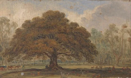 Landscape with Deer under 
